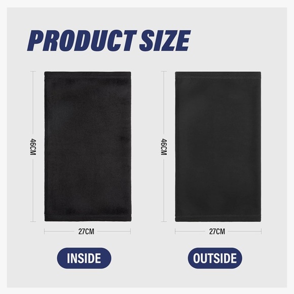 SUNMECI Neck Gaiter Warmer Ski Scarf Windproof Mask - Thick Fleece - Picture 3 of 5